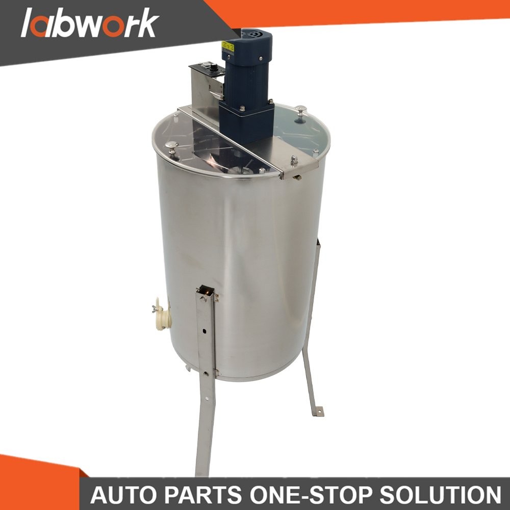 Labwork Electric Honey Extractor Stainless Steel 2/4 Frames Power Beekeeping US