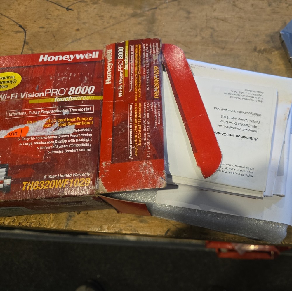 Honeywell Wi-Fi Touchscreen Programmable Digital Thermostat - White...