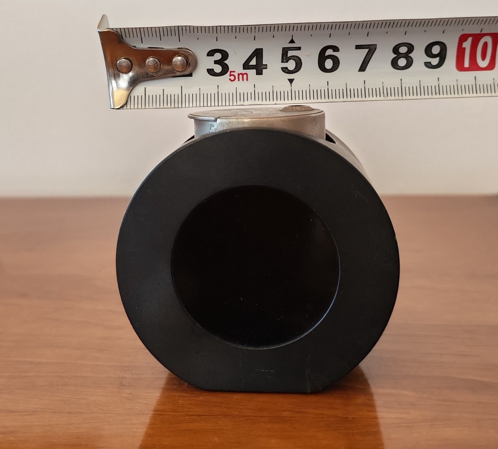 Vintage Ronson Table Lighter Black Holder Mid Century Working