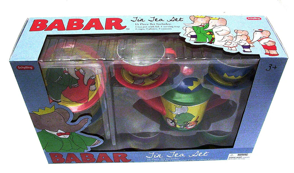 BABAR - Babar The Elephant TIN TEA SET