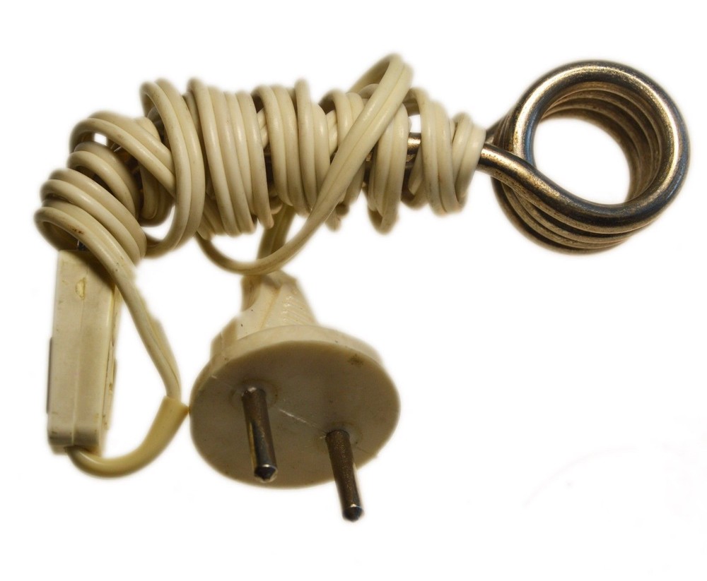 Vintage Soviet Water Heater Portable Electric Liquid Element Boiler Travel 220V