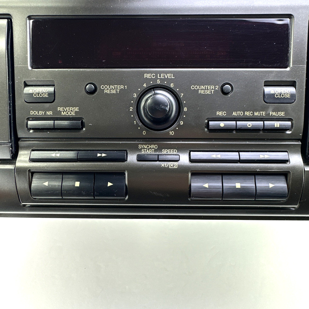 Technics RS-TR373 Dual Stereo Cassette Deck Playback Record Works TESTED READ