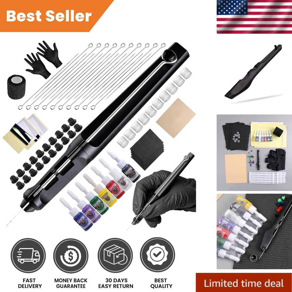 Professional Tattoo Starter Kit: Quality Needles, Vibrant Inks, Safe Tools