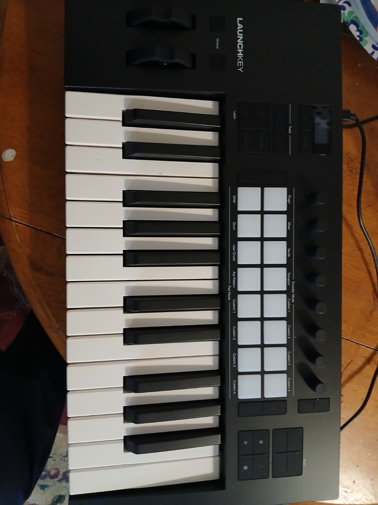 LaunchKey Midi Controller Keyboard Barely Used Black In Color