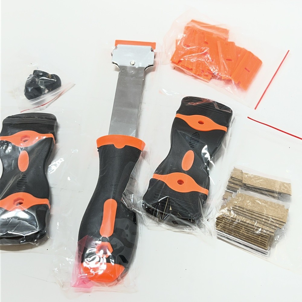 Razor Blade Scraper Tools With Plastic And Metal Razor Blades