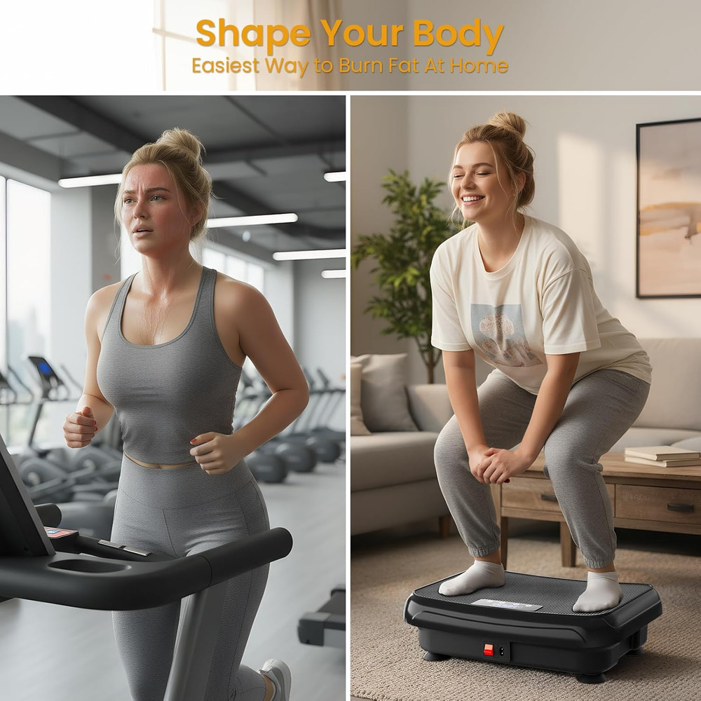 Vibration Plate Exercise Machine Mini Vibrating Plates for Sedentary Users, Help