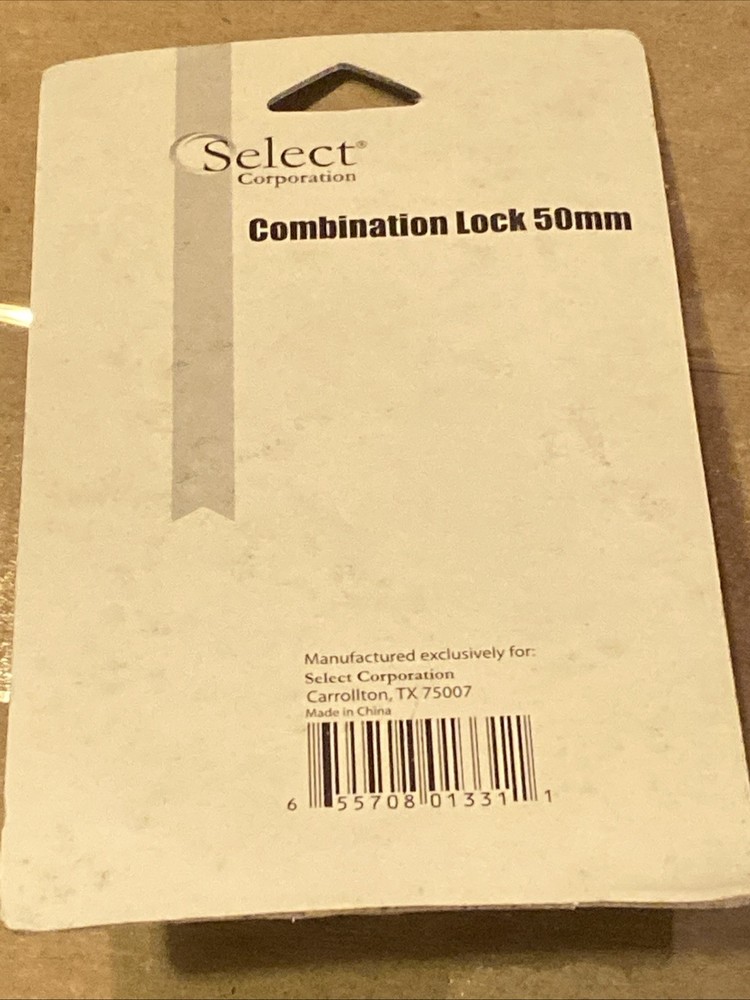 6 Select Combination Locks (50mm) New