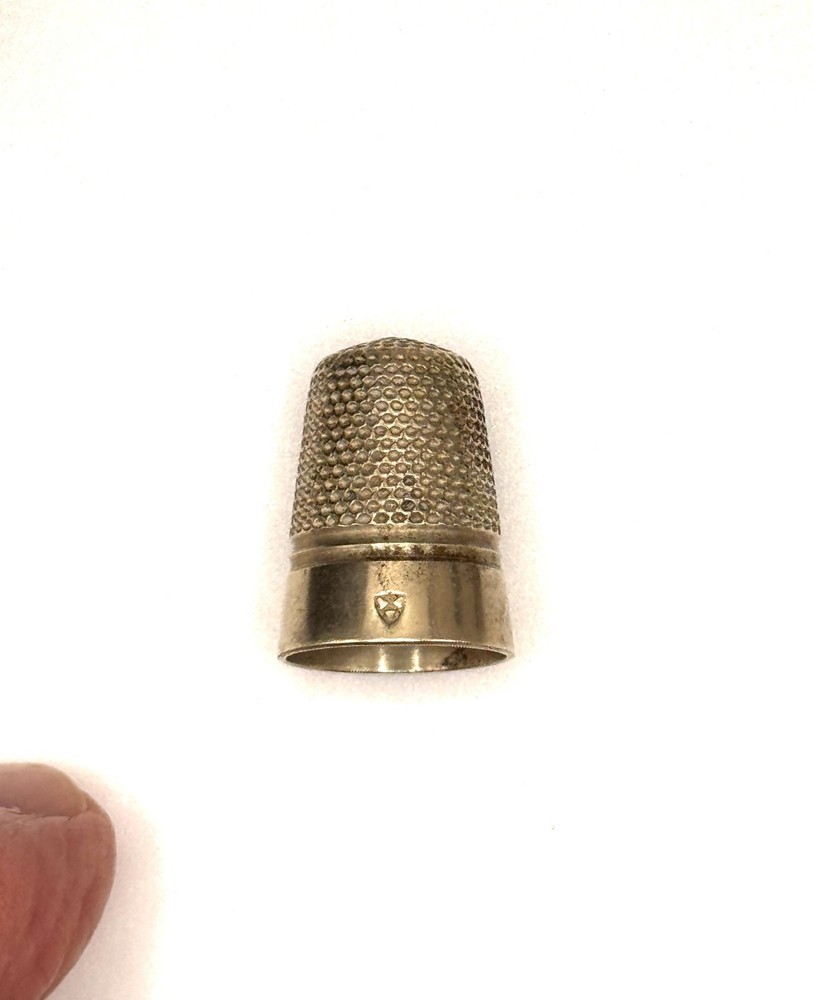 2 Vintage Sterling Silver Thimbles