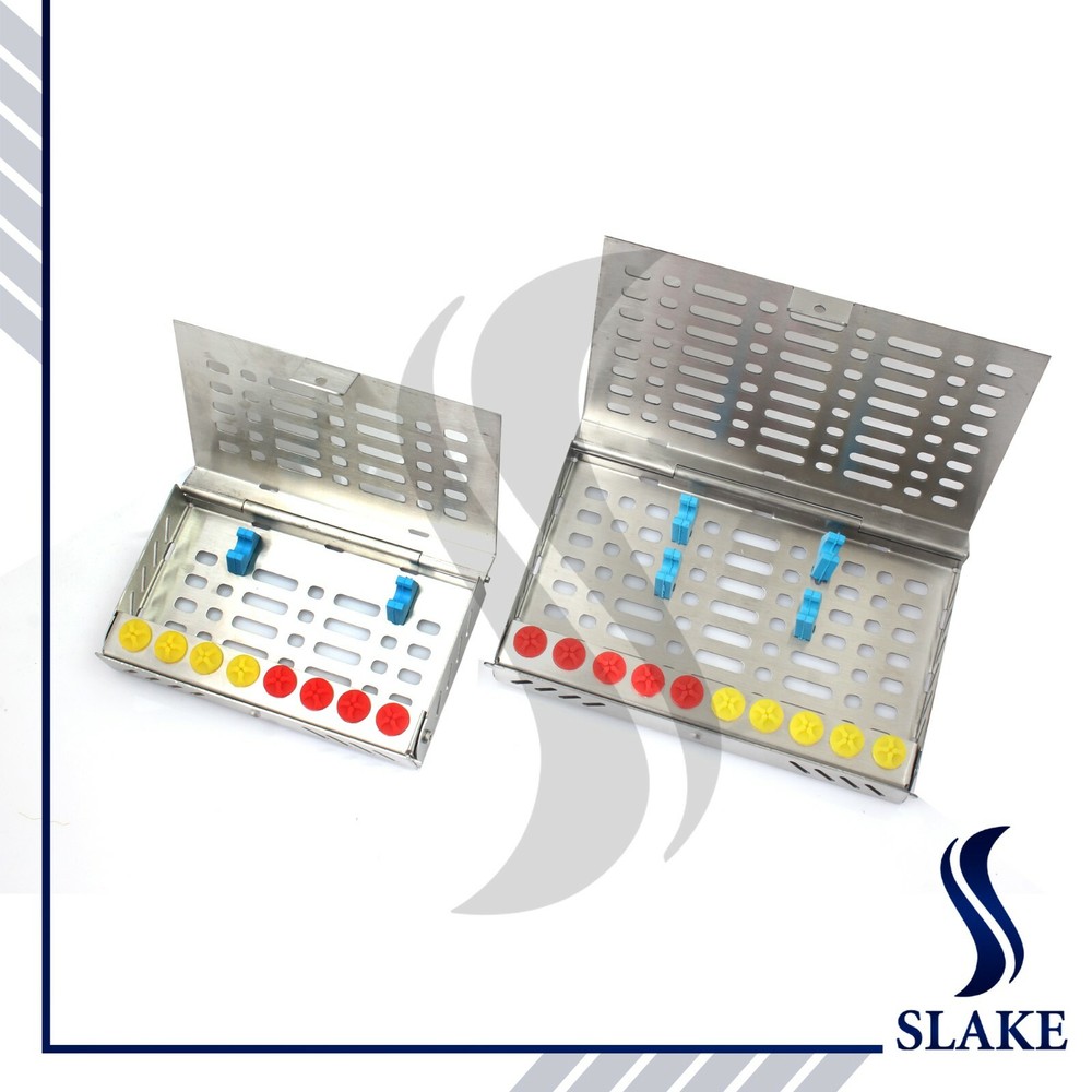 2 Sterilization Cassette Organizer Dental Instruments Bur Holder