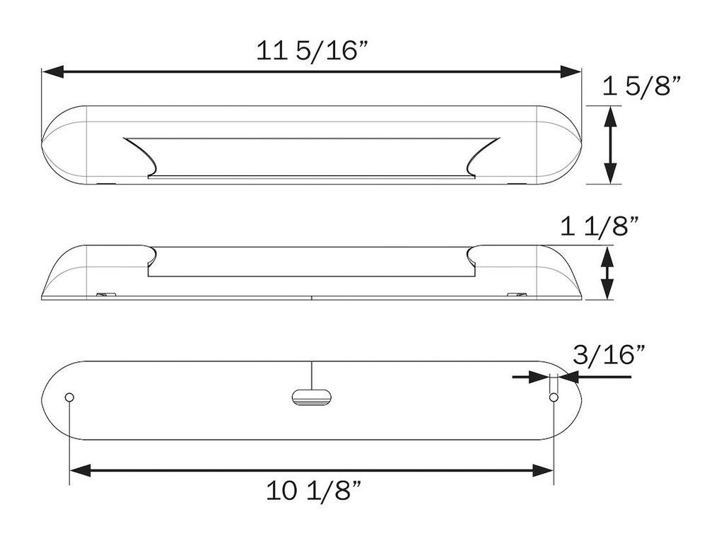OPTRONICS LED AWNING LIGHT; 8 IN- ILL70CBAWNFS