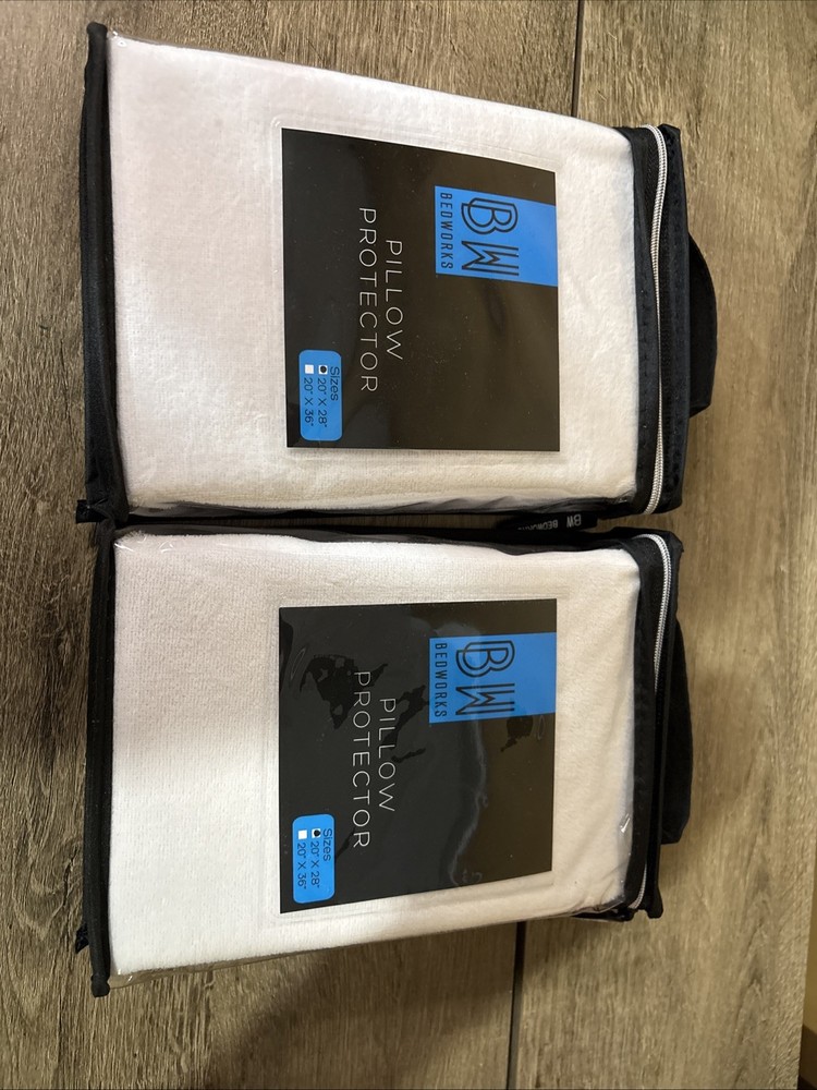BW Bedworks - Two Pillow Protector 20" x 28" New in package