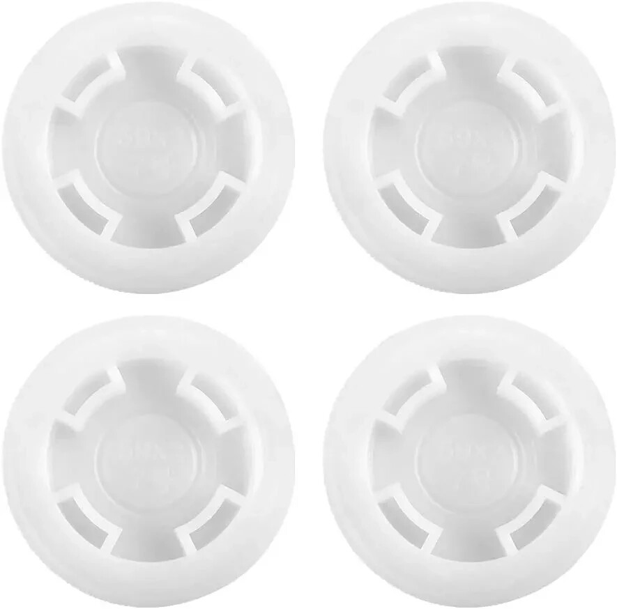 QWORK Bung Cap with 2" Thread Size for 55 Gallon Plastic Drums, 4 Pack Poly
