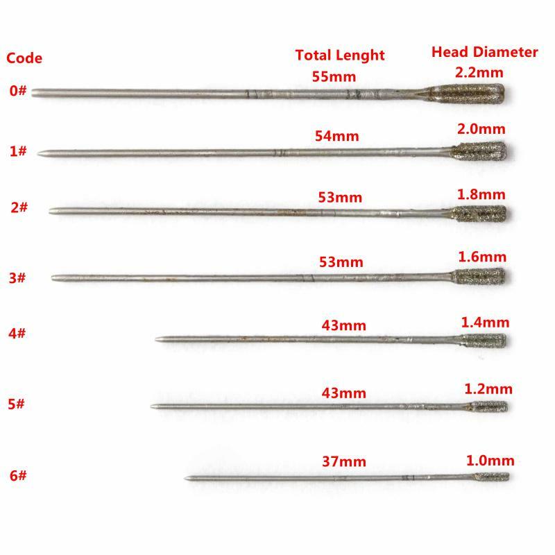 20Pcs Diamond Drill Saw Hole 1.4 mm Coated Lapidary Solid Bits for Jewelry Tools