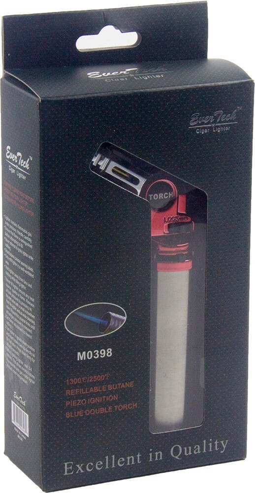 Metal Torch Lighter Adjustable Head Refillable Jet Flame for Cigar BBQ Gift