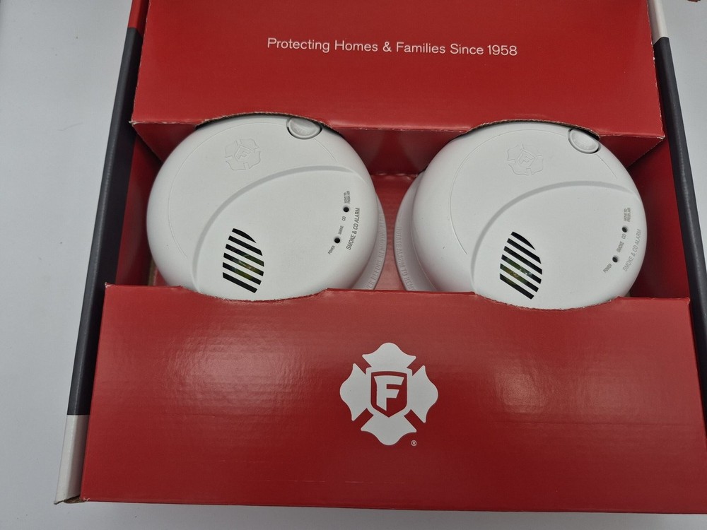 First Alert Precision Detection Wired Talking Smoke/CO2 Alarms 2-pack