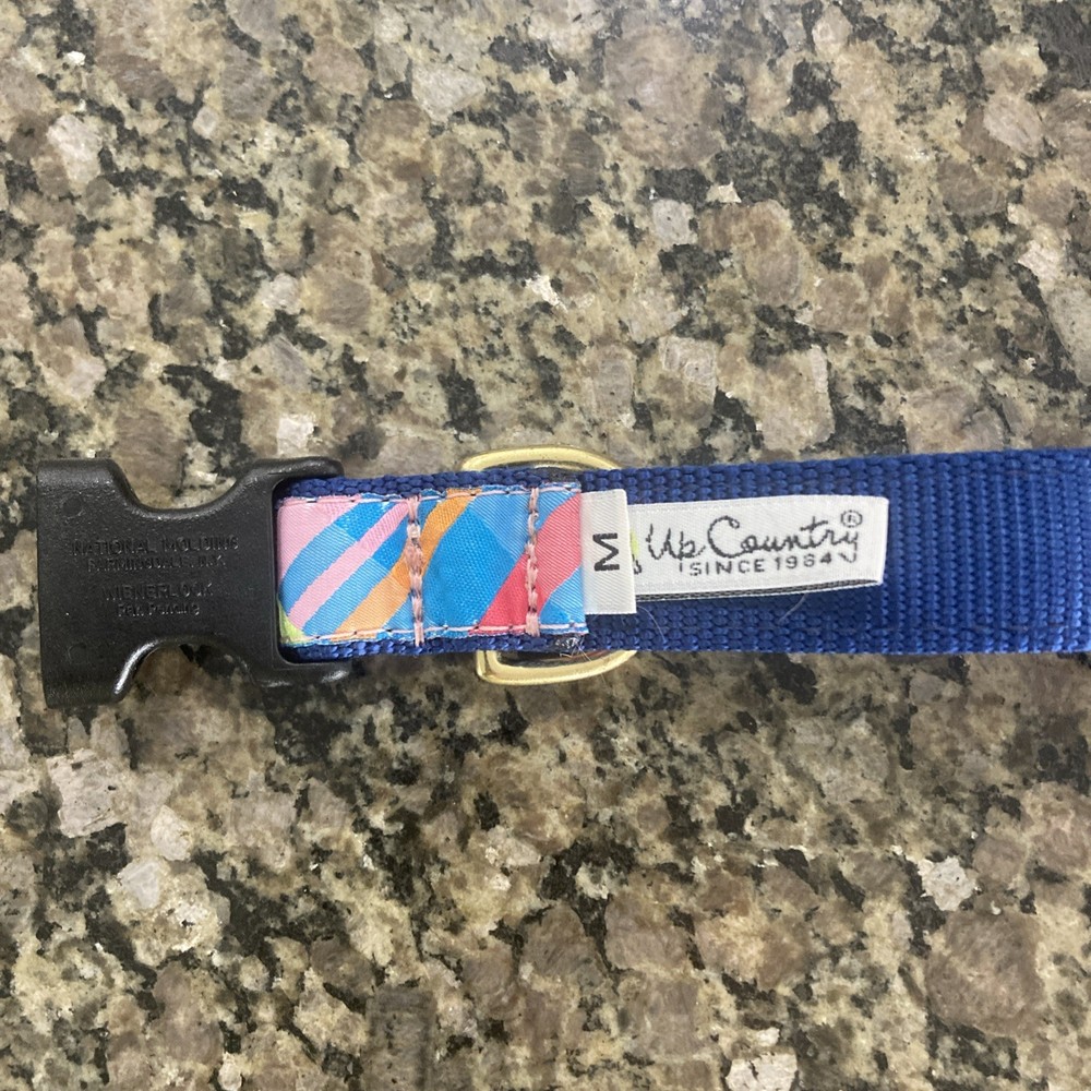 Up Country Dog Collar or Leash Multicolor Pattern Size Medium