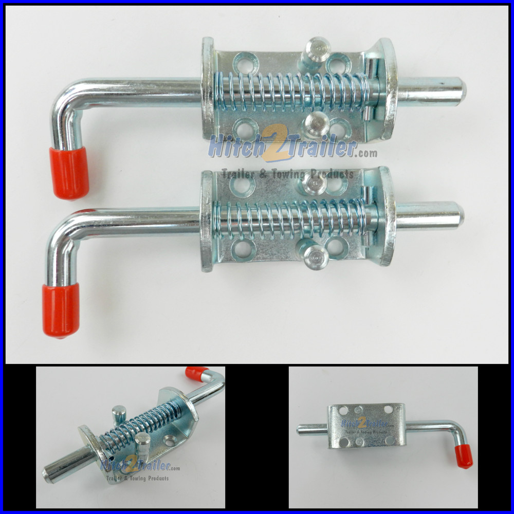 (2) Trailer Spring Latches 1/2" Zinc door gate Utility fence heavy duty trailer