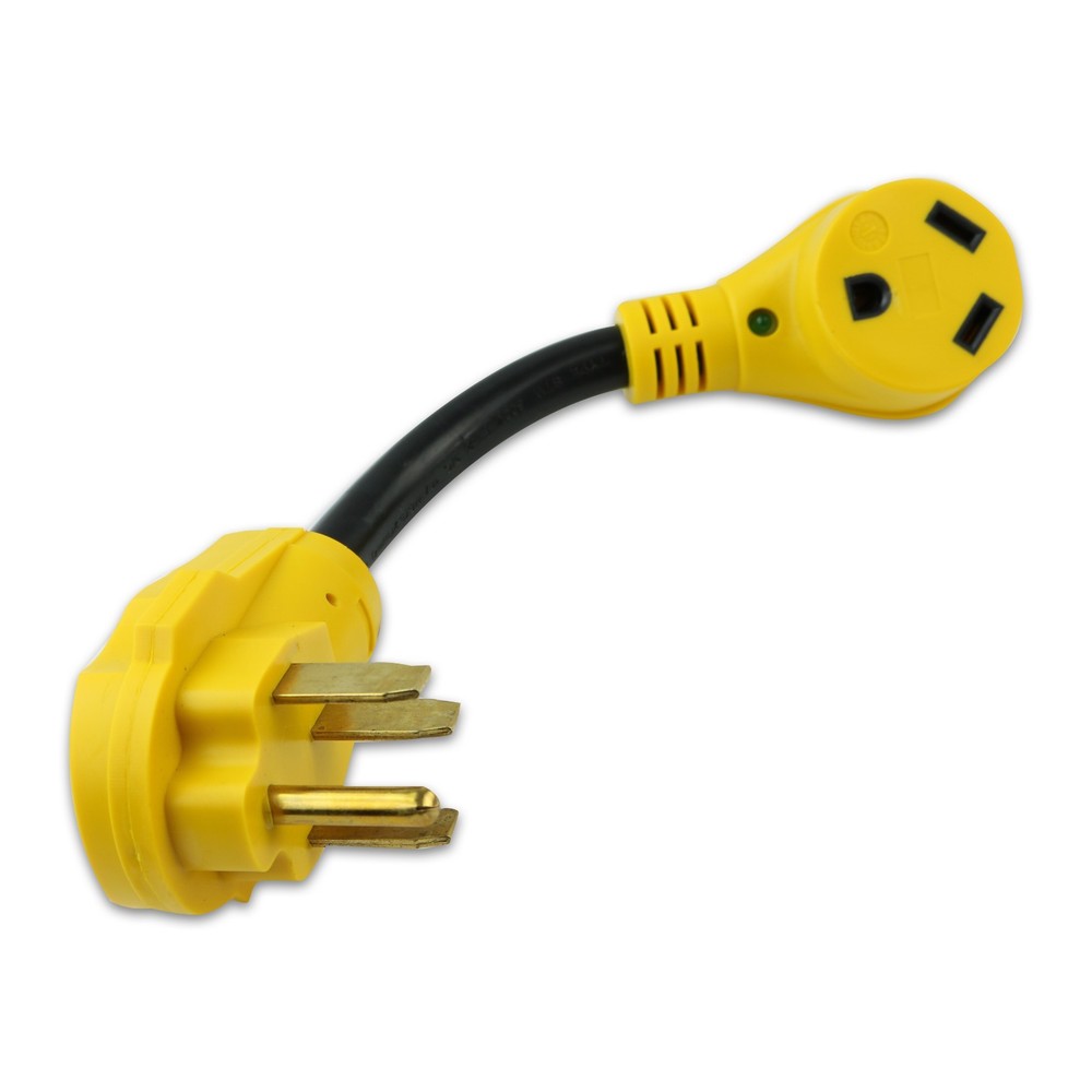50 Amp Male to 30 Amp Female Dogbone Adapter RV Electrical Converter Cord Cable