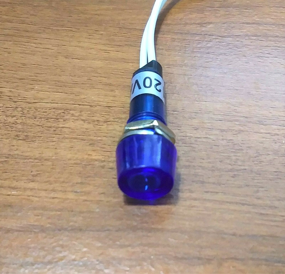 BBT 120 volt AC Waterproof Blue LED High Profile Indicator Light