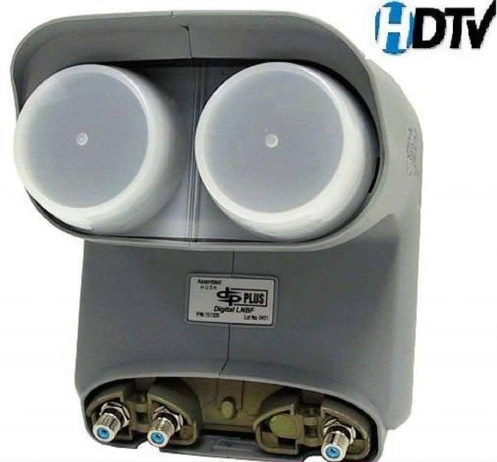 DISH NETWORK TWIN DPP SATELLITE LNB + Y ADAPTER BRACKET 110 119 PRO PLUS DISHNET