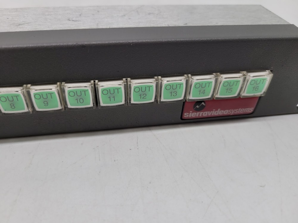 Video Systems -16*16 XY - Sierra Video Control Panel