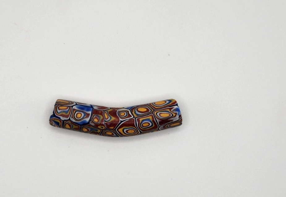 African Trade Bead Elbow Millefiori