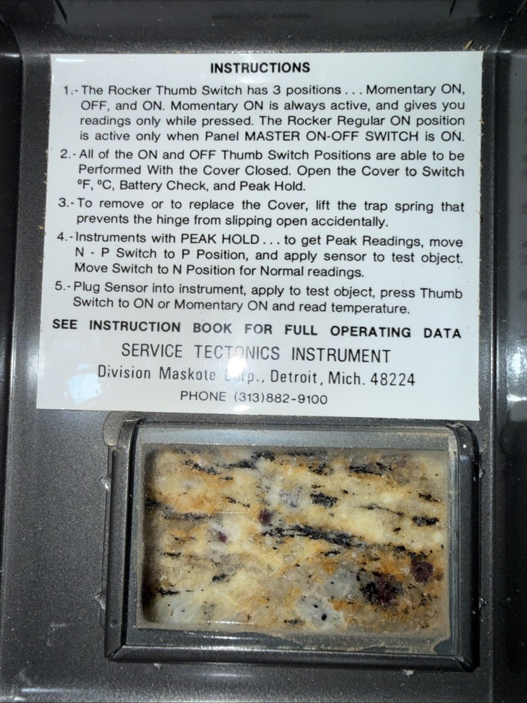 Service Tectonic Model STI- Industrial Digital Pyrometer Range -30-+1800 Degrees