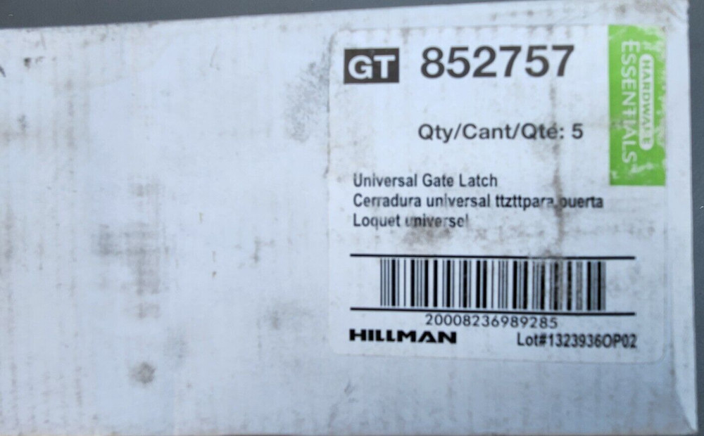 (5 Pack) Hillman 852757 Universal Gate Latch - Galvanized