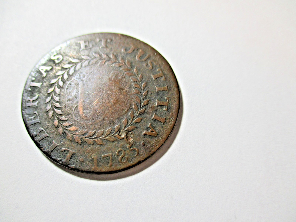 1785 US COLONIAL "NOVA CONSTELLATIO' POINTED RAYS TW