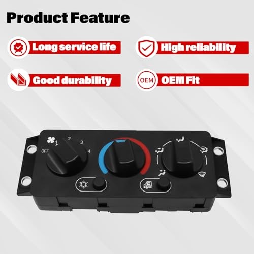 Climate Control Module Air Conditioner Control Panel Compatible with Mack