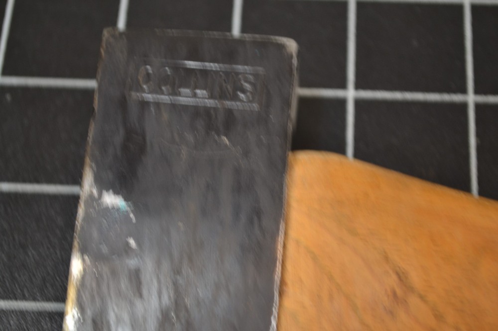 COLLINS CRUISER AXE WITH ORIGINAL SHEATH - ORIGINAL HANDLE - SADDLE AXE