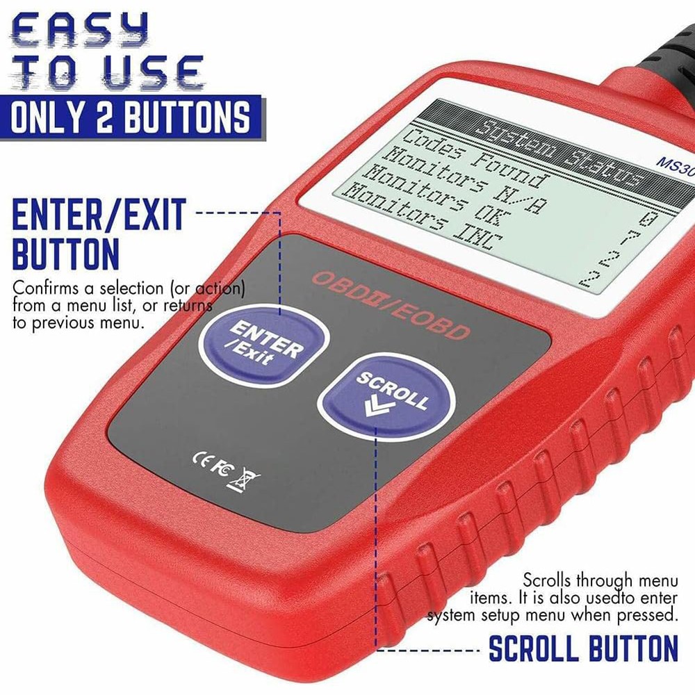 OBD Code Reader Automotive Car Check Engine Fault Diagnostic Tools OBD2 Scanner