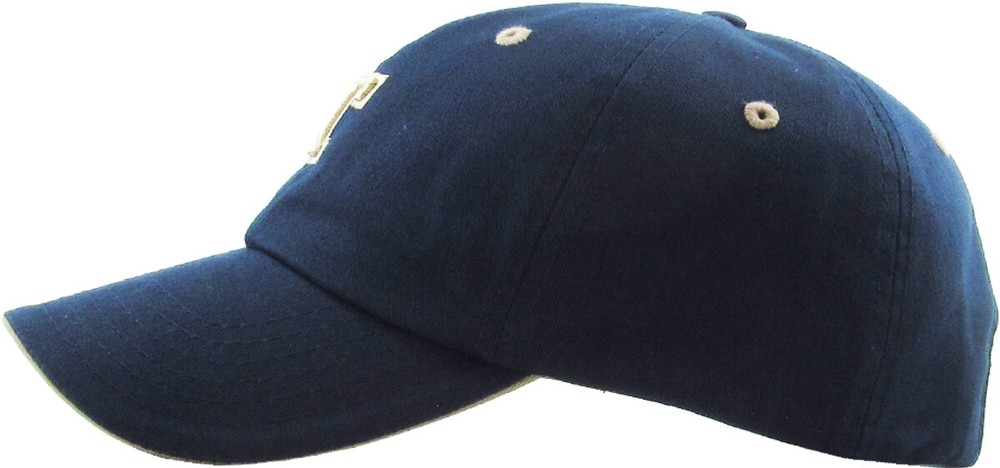 ABC Letter Embroidery INITIAL Navy Dad Hat Baseball Cap Adjustable