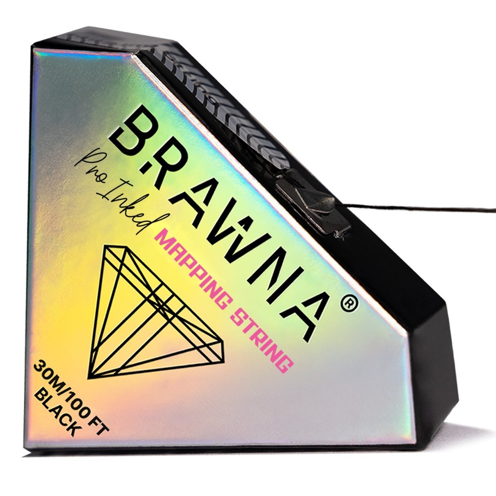 BRAWNA Eyebrow Mapping String - Microblading Supplies - P)MU String - Black