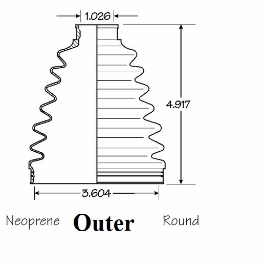 Front Inner & Outer CV Axle Boot Kit For VW Touareg 2004-2013 EMPI Boots