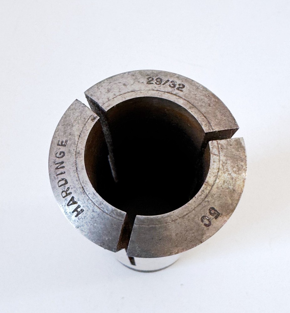 29/32" HARDINGE 5C Round Collet External & Internal Threads .90625" USA