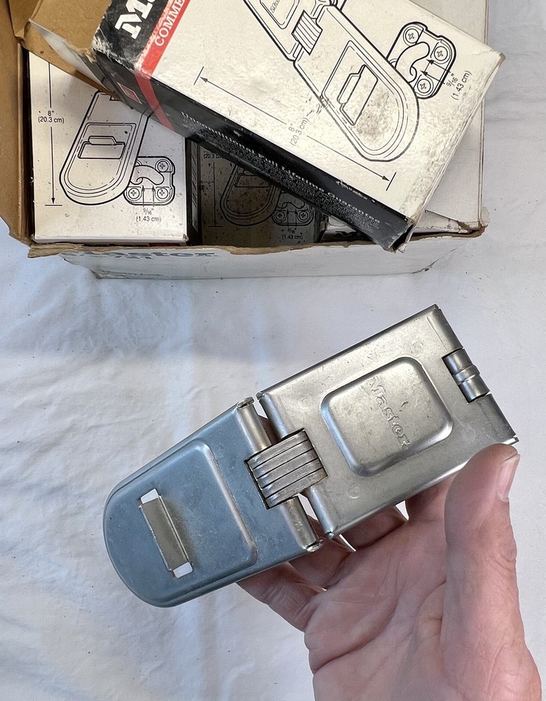 MASTER LOCK  Hinge Hasp 721 8” High Security *LOT OF 6*