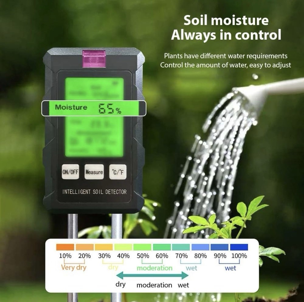 Soil Moisture Meter 6-in-1 Soil Ph Meter Moisture