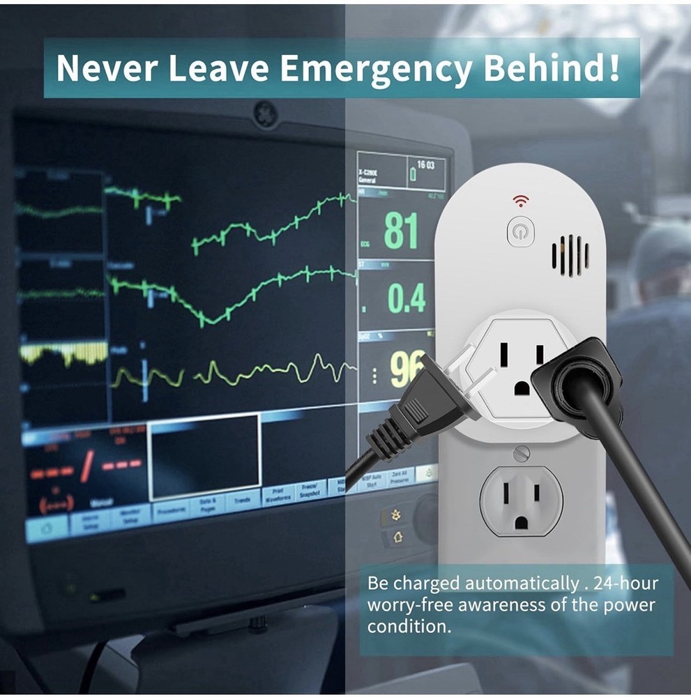 Briidea Power Failure Alarm with LED Indicator & 80dB Siren