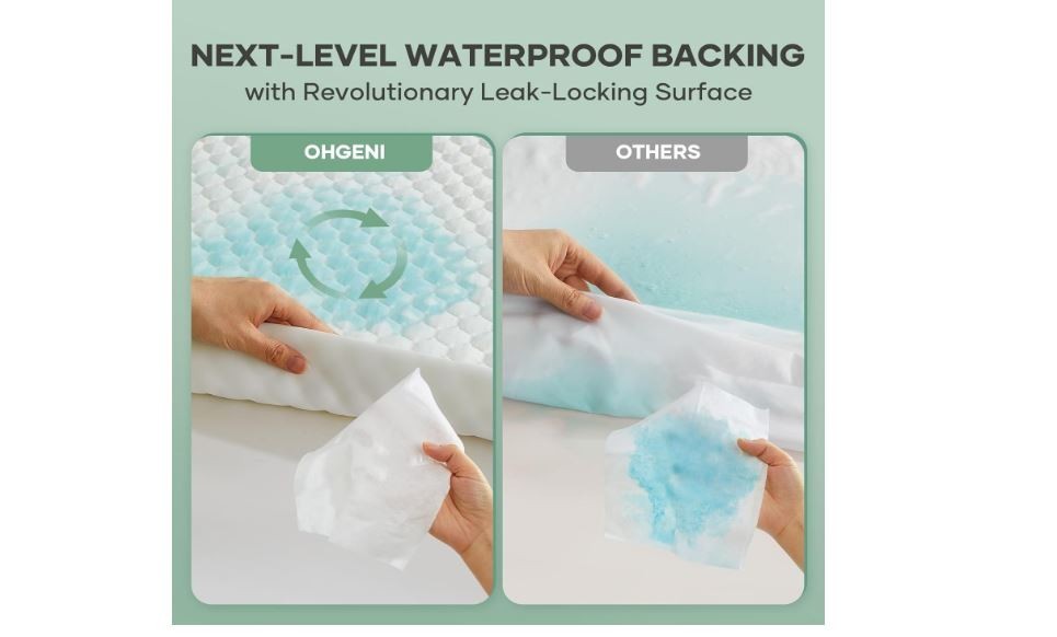 Waterproof Mattress Protector Queen Fitted Cover Breathable Stretchable