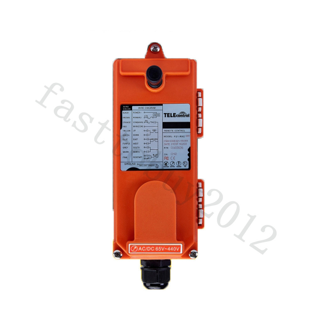 Transmitter+Receiver Radio Industrial Wireless Remote Control Crane 4 Buttons