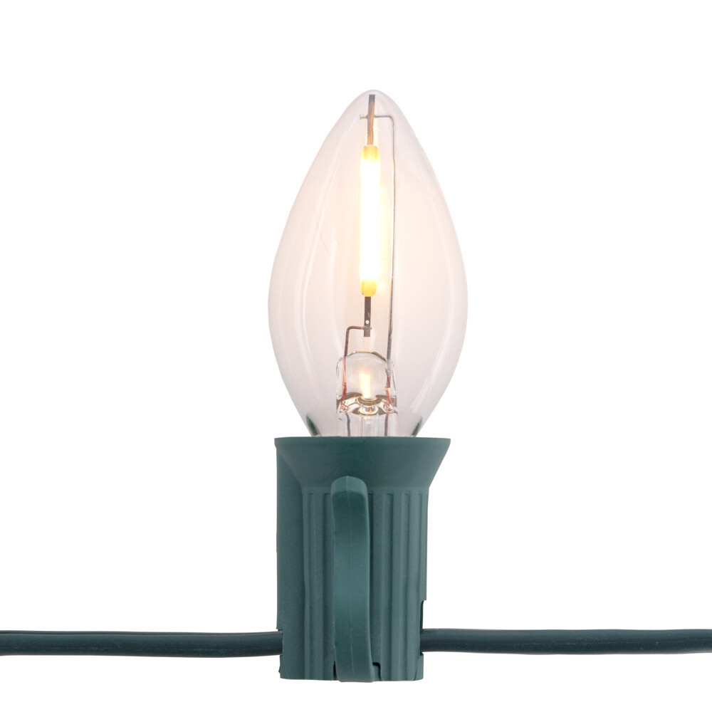 6 LED Replacement Light Bulbs for Night Lights C7 Base, 0.7w, 120v