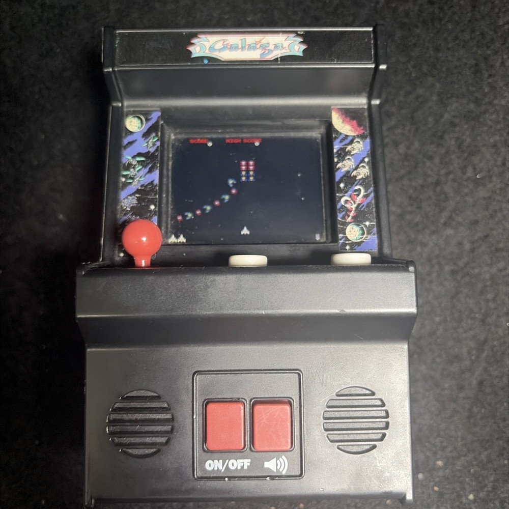 Arcade Classics Galaga Retro Mini Arcade Game - Tested Works