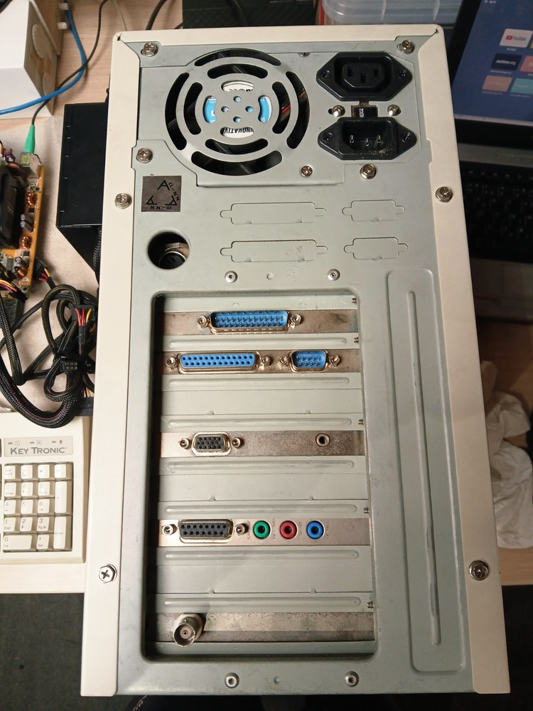 Retro desktop PC QDI EXPLORER IV MOTHERBOAD PENTIUM 166 MMX - TESTED WORKING!