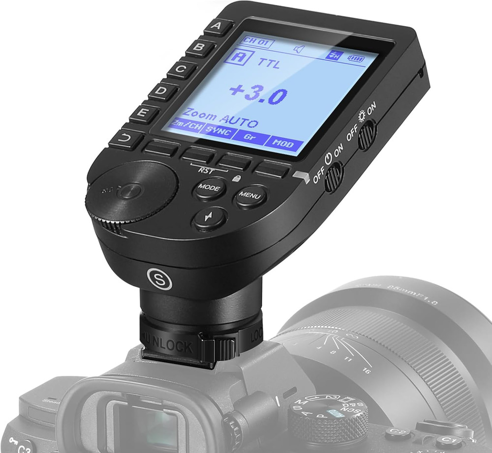 NEEWER QPRO-S TTL Wireless Flash Trigger Compatible with Sony 1/8000S HSS Large