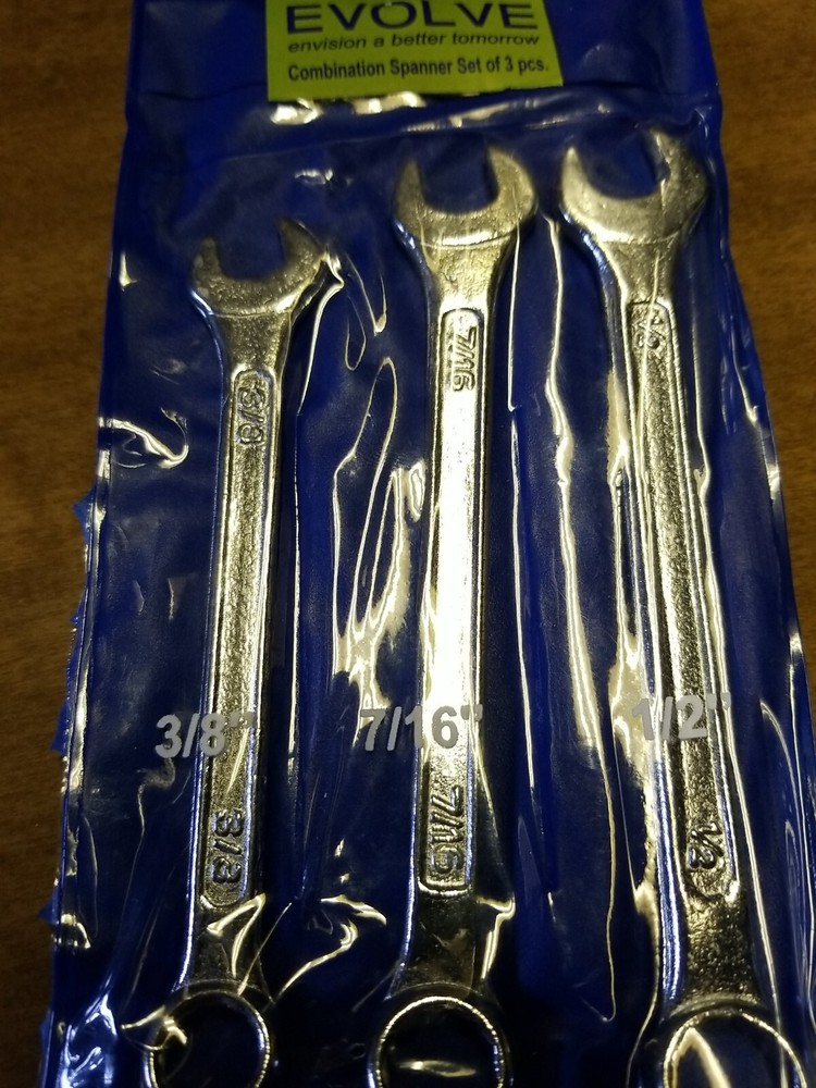 Evolve 3 pc. Combination Wrench Set SAE