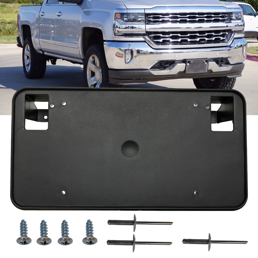 For 2016-2018 Chevy Silverado 1500 Front License Plate Frame Tag Bracket Holder
