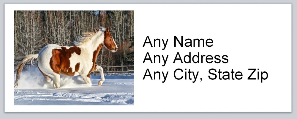 Personalized Address Labels Western Horse (AC 659)