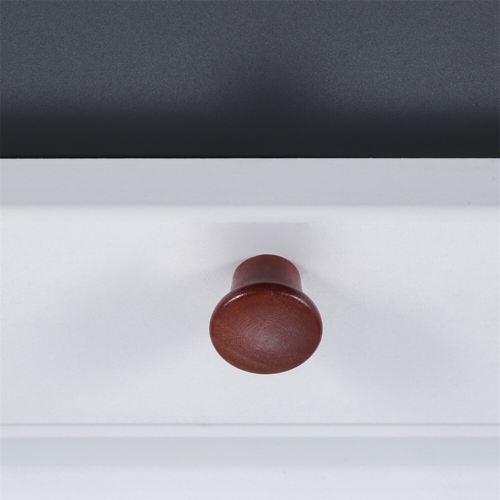 5Pcs Round Mini Wood Drawer Knobs Door Pulls Handles Kitchen Cabinet Replacement