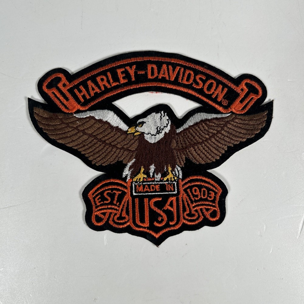 Authentic Harley Davidson Vintage Eagle Patch Established 1903 Made in the USA